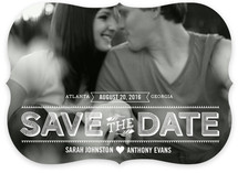 Etched Color Wash Save the Date Cards