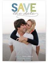 Modern Headline Save the Date Cards