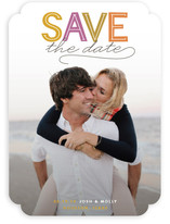 Modern Headline Save the Date Cards
