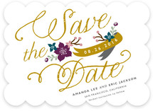 Fanciful Florals Save the Date Cards