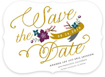 Fanciful Florals Save the Date Cards