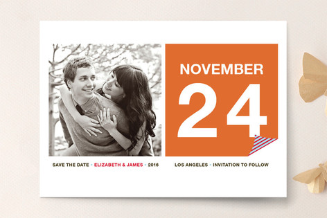 Calendar Page Save the Date Cards