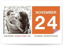 Calendar Page Save the Date Cards