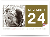 Calendar Page Save the Date Cards