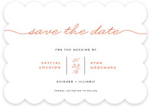 Modern Handwriting Save the Date Cards