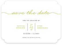 Modern Handwriting Save the Date Cards