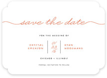 Modern Handwriting Save the Date Cards