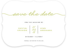 Modern Handwriting Save the Date Cards