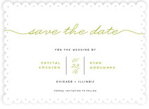 Modern Handwriting Save the Date Cards