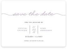 Modern Handwriting Save the Date Cards