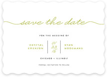 Modern Handwriting Save the Date Cards