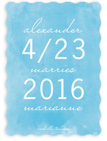 Simply Sweet Watercolor Save the Date Cards