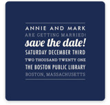 The Square Type Save the Date Cards