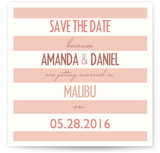 Malibu Stripes Save the Date Cards