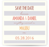 Malibu Stripes Save the Date Cards