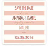 Malibu Stripes Save the Date Cards