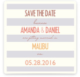 Malibu Stripes Save the Date Cards