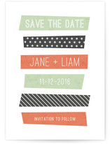 Stacked Washi Save the Date Cards