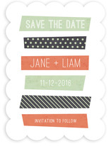Stacked Washi Save the Date Cards
