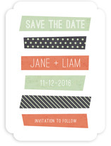 Stacked Washi Save the Date Cards