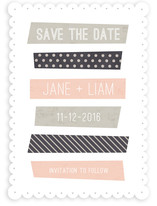 Stacked Washi Save the Date Cards