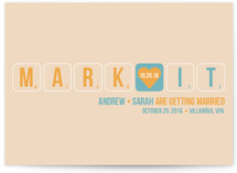 Word Play Save the Date Cards
