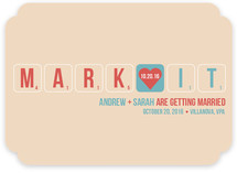 Word Play Save the Date Cards