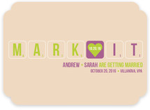 Word Play Save the Date Cards