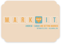 Word Play Save the Date Cards