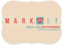 Word Play Save the Date Cards
