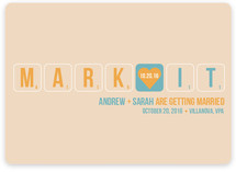 Word Play Save the Date Cards