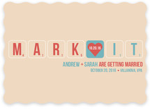 Word Play Save the Date Cards