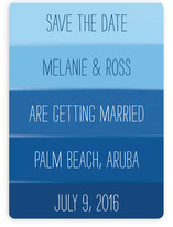 Ocean Blue Save the Date Cards