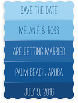 Ocean Blue Save the Date Cards