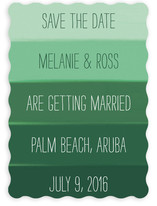 Ocean Blue Save the Date Cards