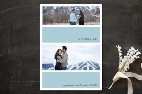 Bold Stripe Save the Date Cards