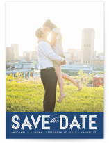 Modern Ribbon Save the Date Cards