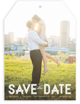 Modern Ribbon Save the Date Cards