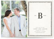 Mr + Mrs Monogram Save the Date Cards