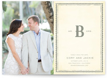 Mr + Mrs Monogram Save the Date Cards
