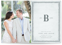 Mr + Mrs Monogram Save the Date Cards