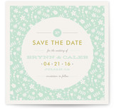 Vintage Floral Save the Date Cards