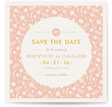 Vintage Floral Save the Date Cards