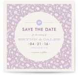 Vintage Floral Save the Date Cards
