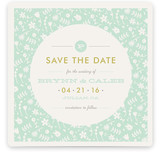 Vintage Floral Save the Date Cards