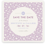 Vintage Floral Save the Date Cards