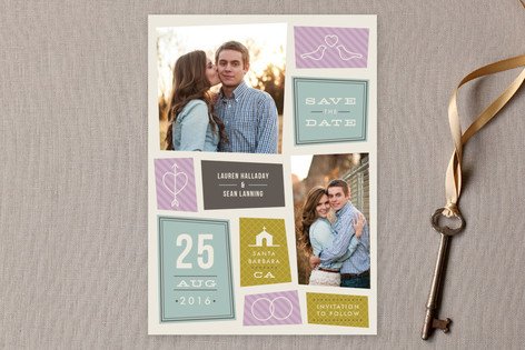 A Modern Couple Save the Date Cards