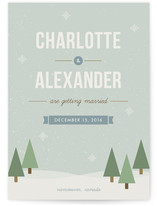 Winter Wonderland Save the Date Cards