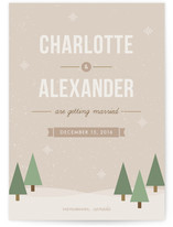 Winter Wonderland Save the Date Cards