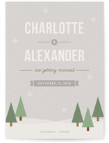 Winter Wonderland Save the Date Cards
